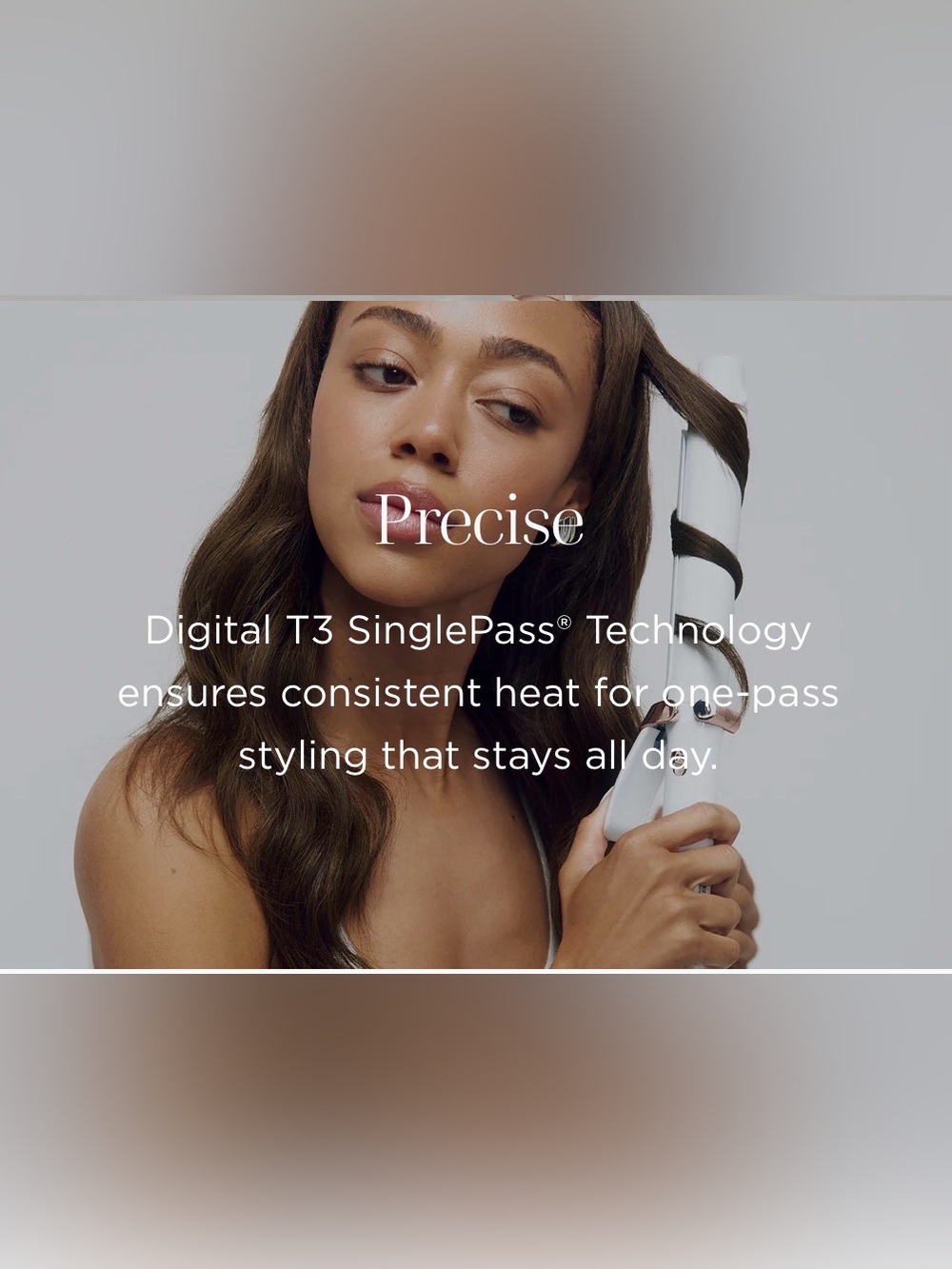 T3 Micro SINGLEPASS CURL X 1.25” - Satin Blush - Picture 5 of 9